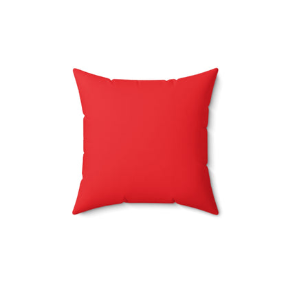 Spun Polyester Square Pillow Team Rally Fries