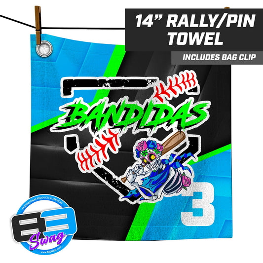 14"x14" Rally Towel - Baker Bandidas Softball - 83Swag