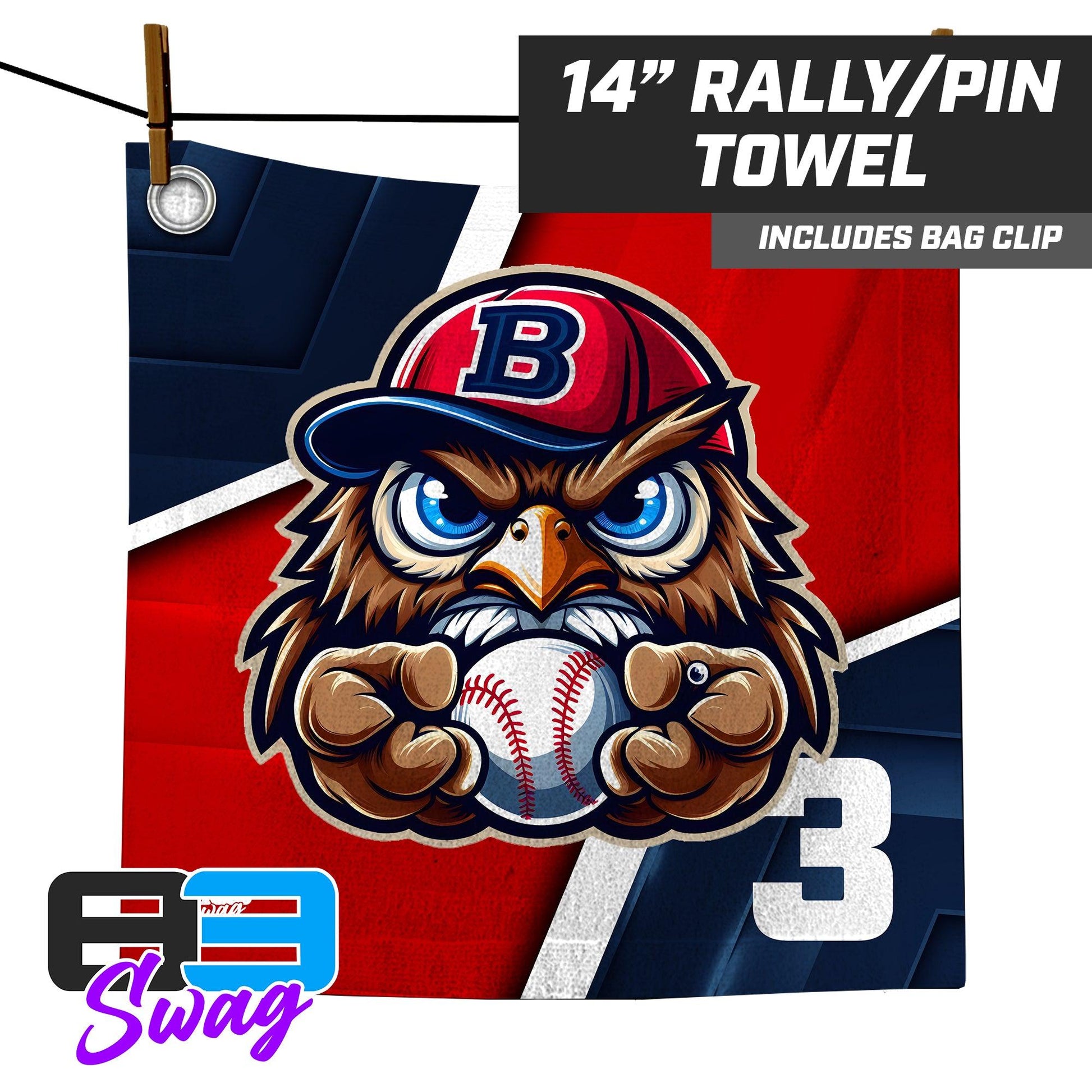 14"x14" Rally Towel - Bay Area Barnstormers - 83Swag