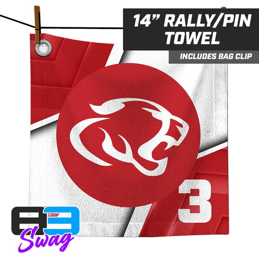14"x14" Rally Towel - Crosby Cougars - 83Swag