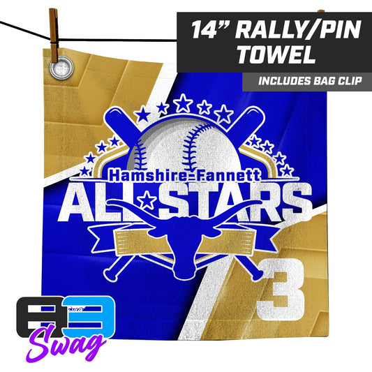 14"x14" Rally Towel - Hamshire-Fannett All Stars Baseball - 83Swag