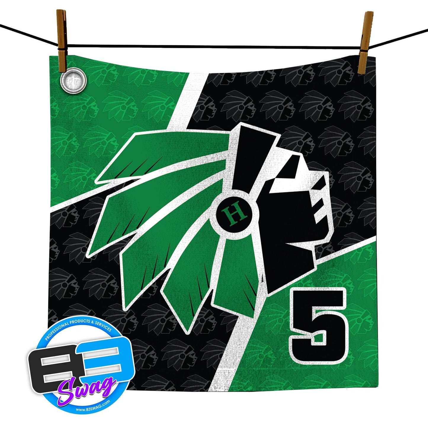 14"x14" Rally Towel - Hopatcong Warriors - 83Swag