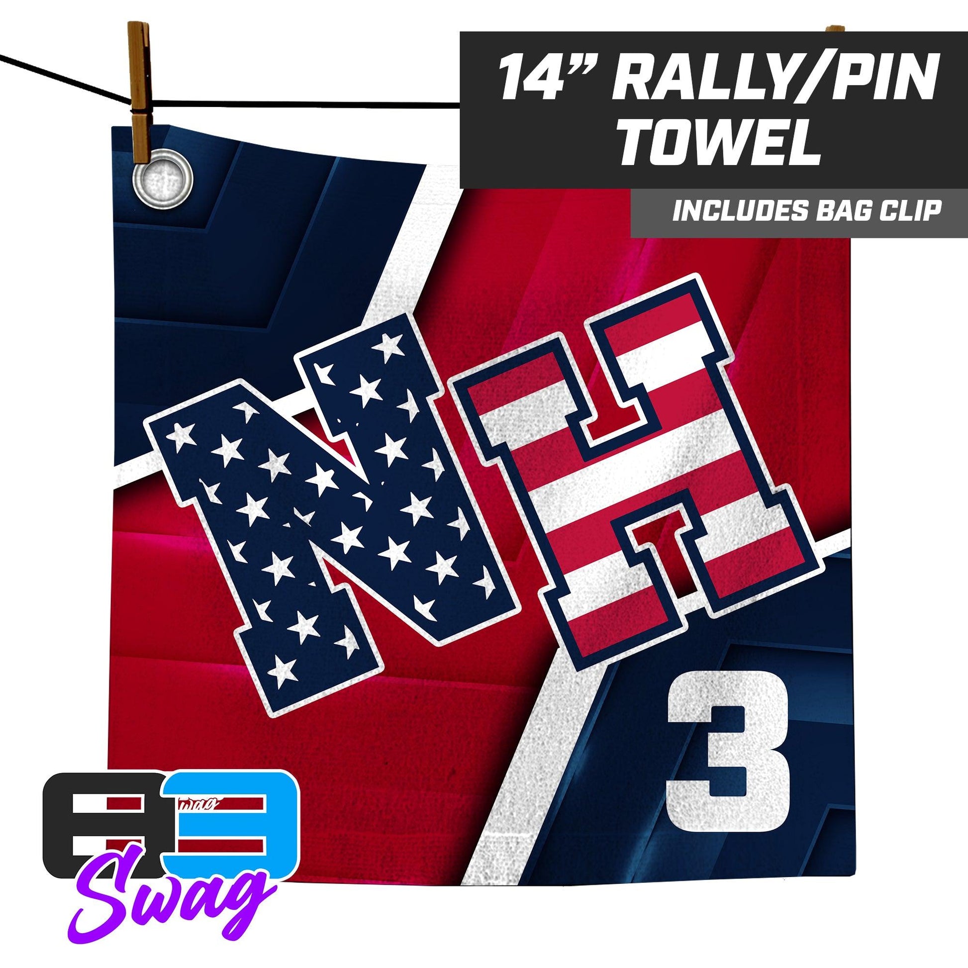 14"x14" Rally Towel - North Hunterdon Baseball - 83Swag