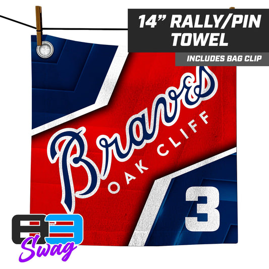 14"x14" Rally Towel - Oak Cliff Braves Baseball - 83Swag