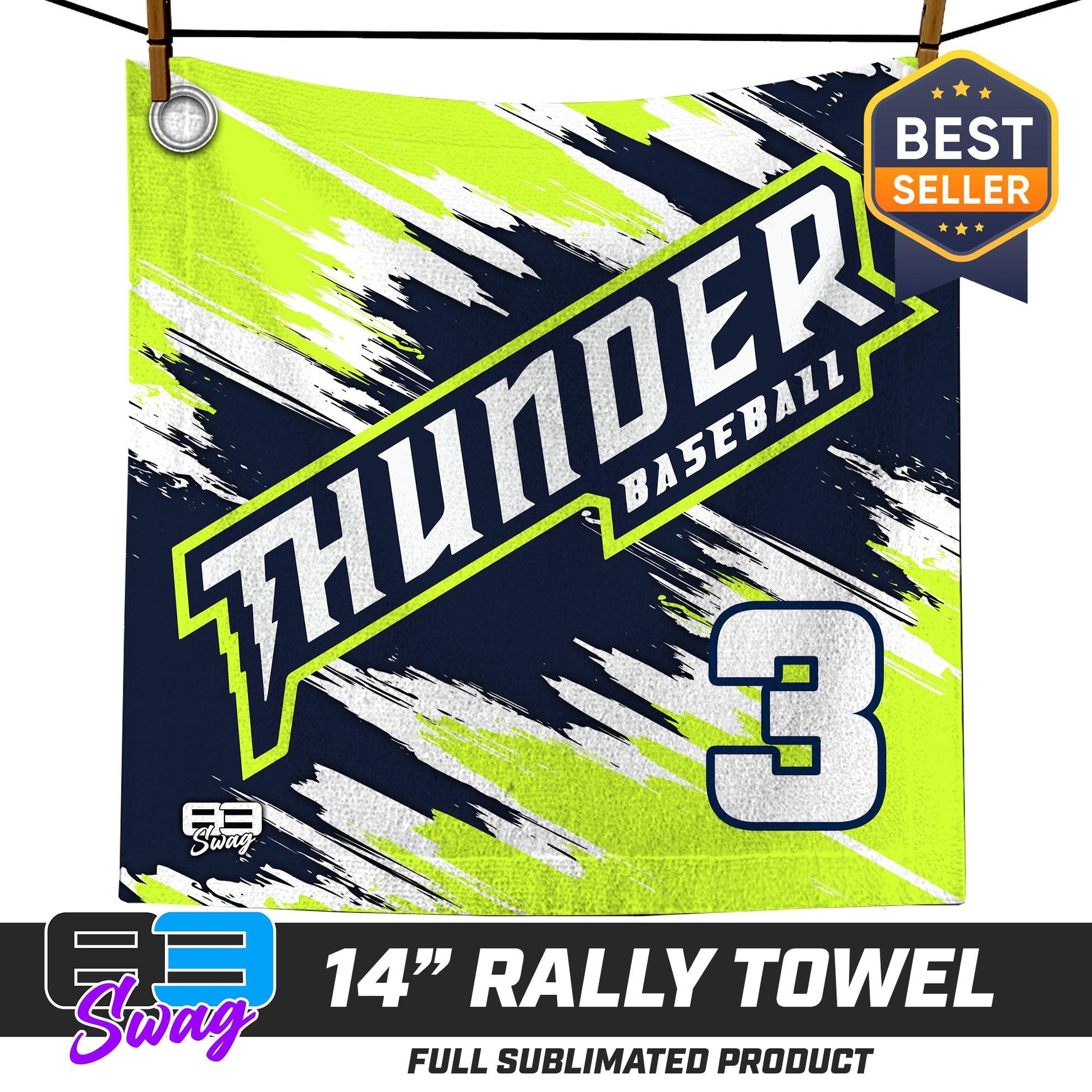 14"x14" Rally Towel - Ponte Vedra Thunder Baseball - 83Swag