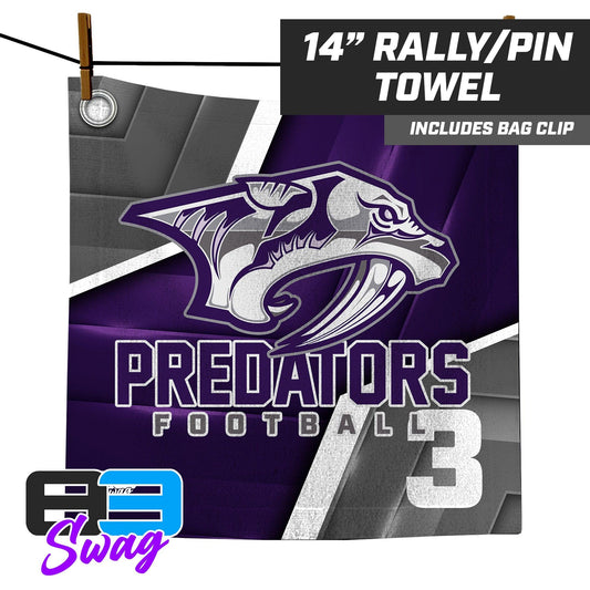 14"x14" Rally Towel - Predators Football - 83Swag