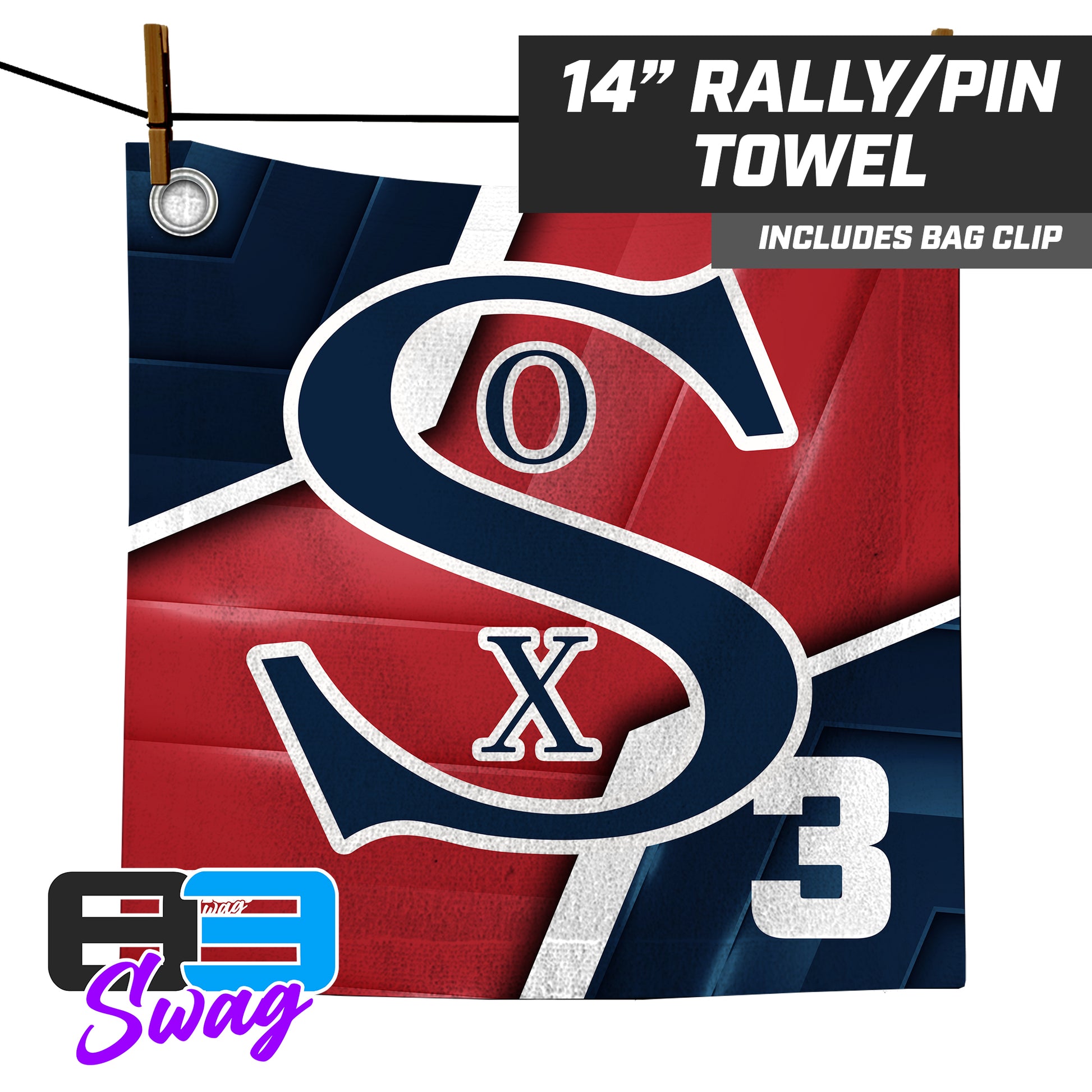 14"x14" Rally Towel - Red Sox Baseball - Wichita - 83Swag