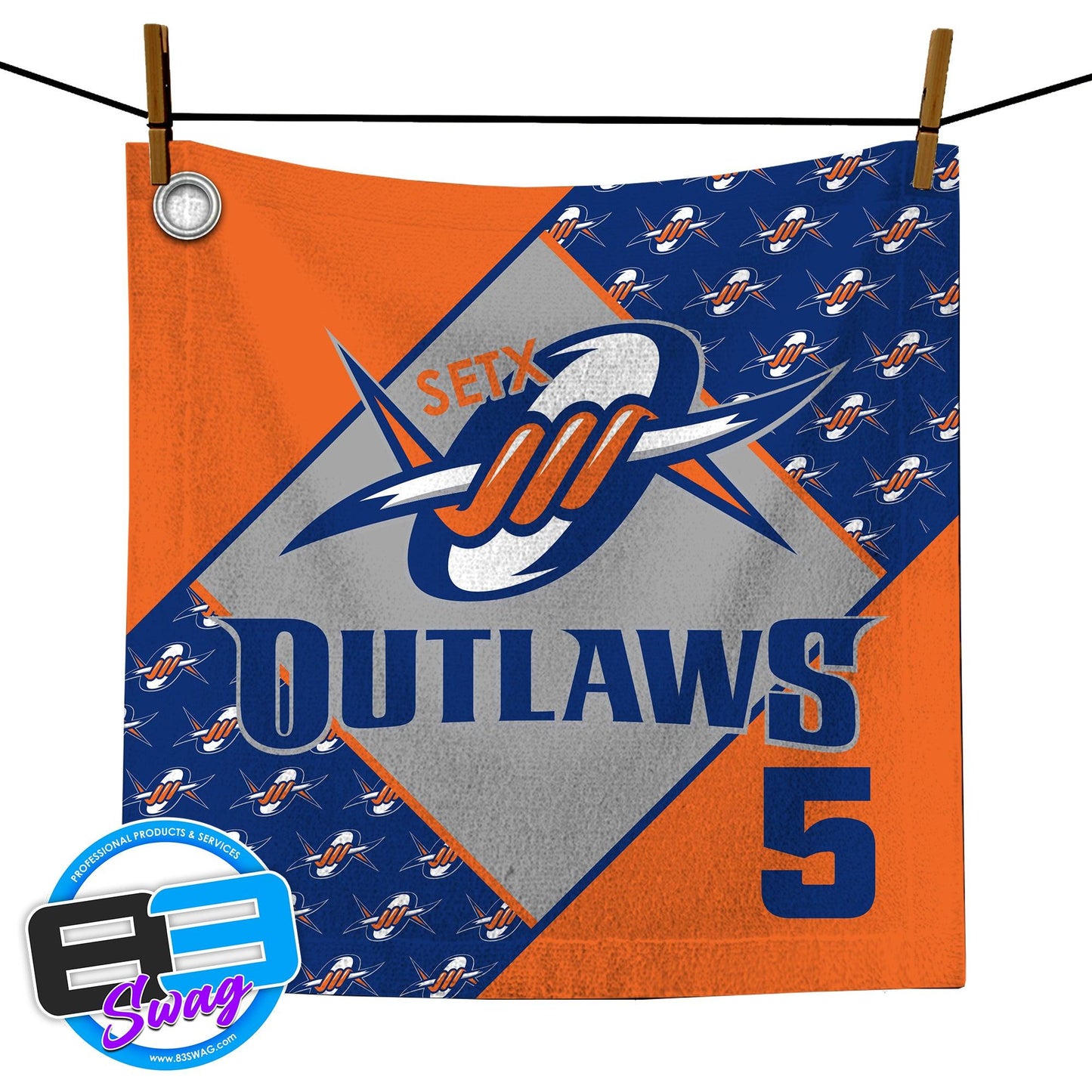 14"x14" Rally Towel - SETX Outlaws - 83Swag