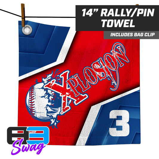 14"x14" Rally Towel - Xplosion Baseball - 83Swag