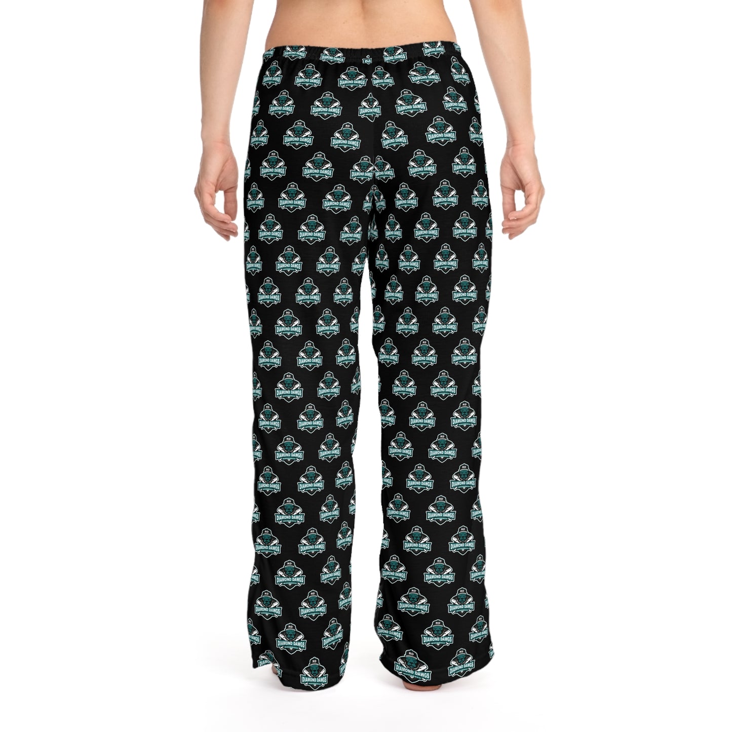 Women's Pajama Pants (AOP) Diamond Dawgs Baseball
