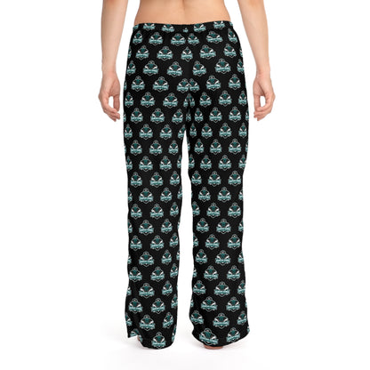 Women's Pajama Pants (AOP) Diamond Dawgs Baseball