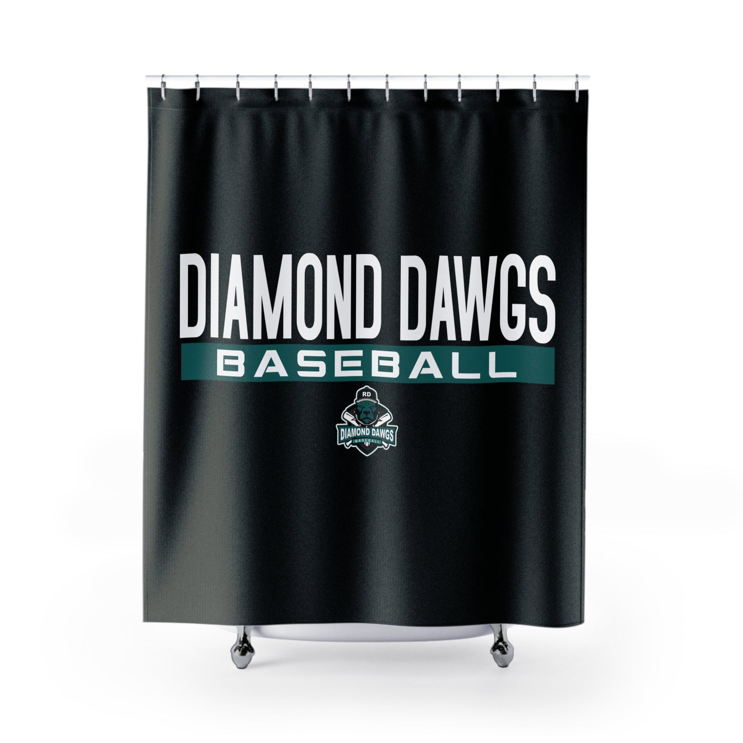 Shower Curtains Diamond Dawgs Baseball