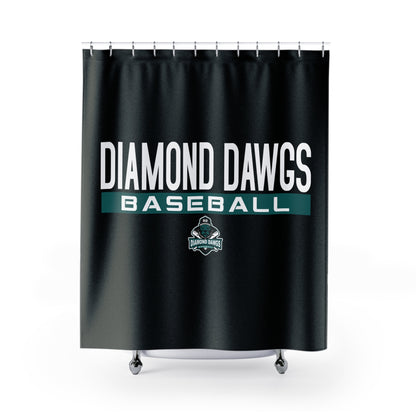 Shower Curtains Diamond Dawgs Baseball