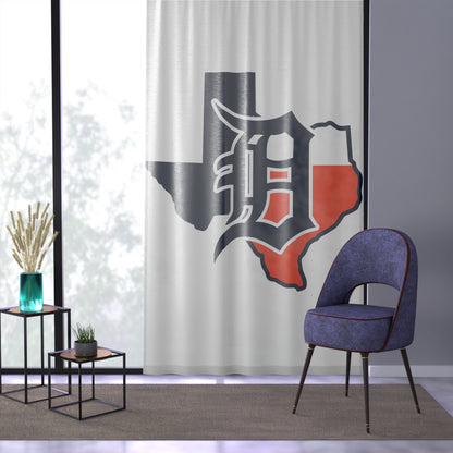 Window Curtain Dallas Tigers Baseball