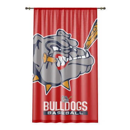 Window Curtain Bloomingdale Bulldogs Baseball