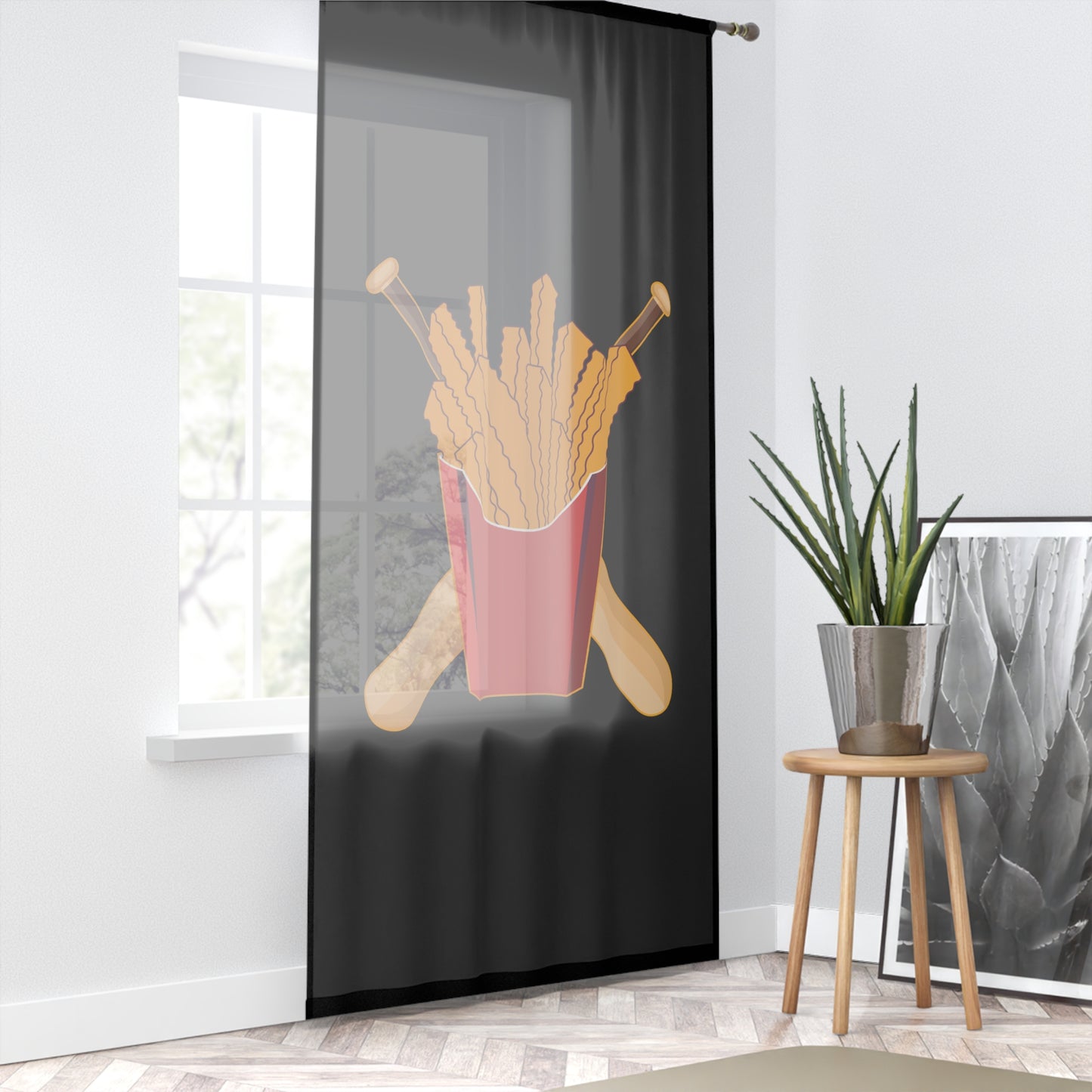 Window Curtain Team Rally Fries