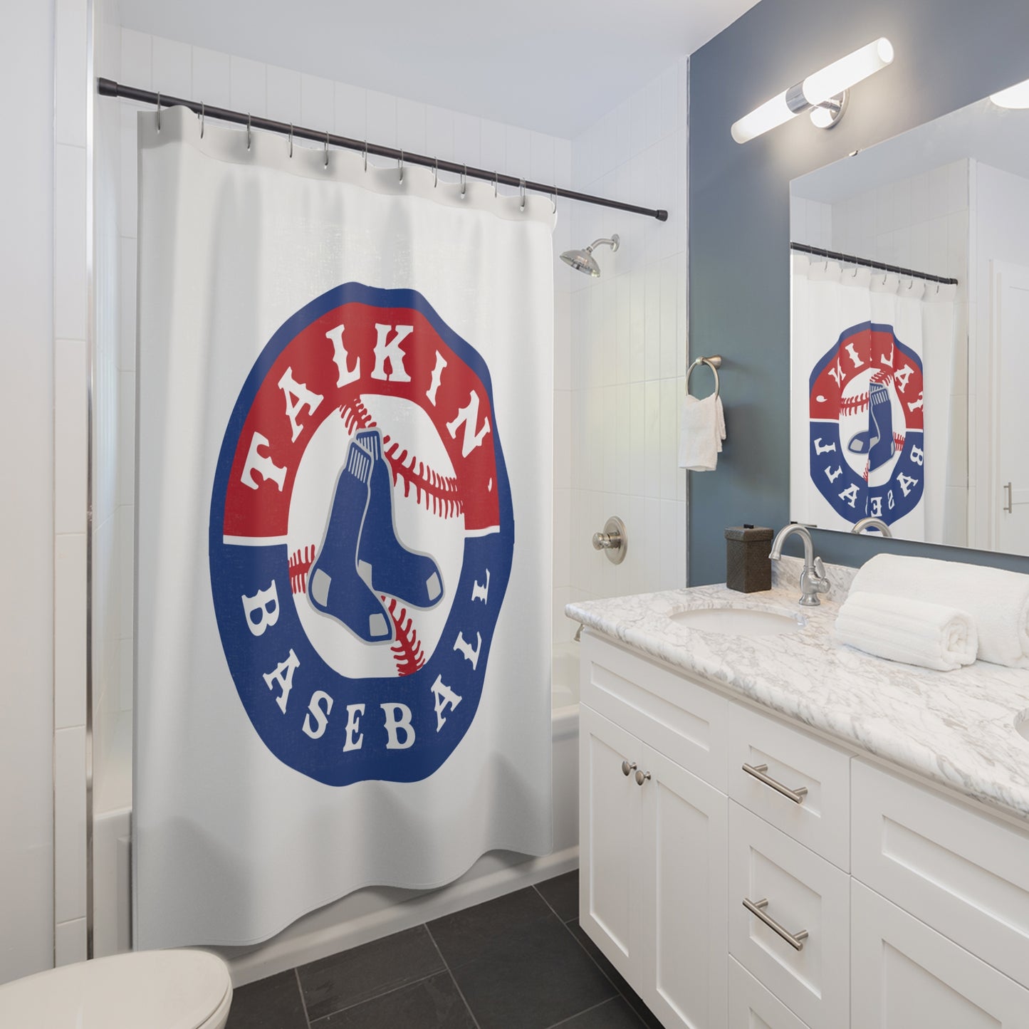 Shower Curtains Talkin' Baseball