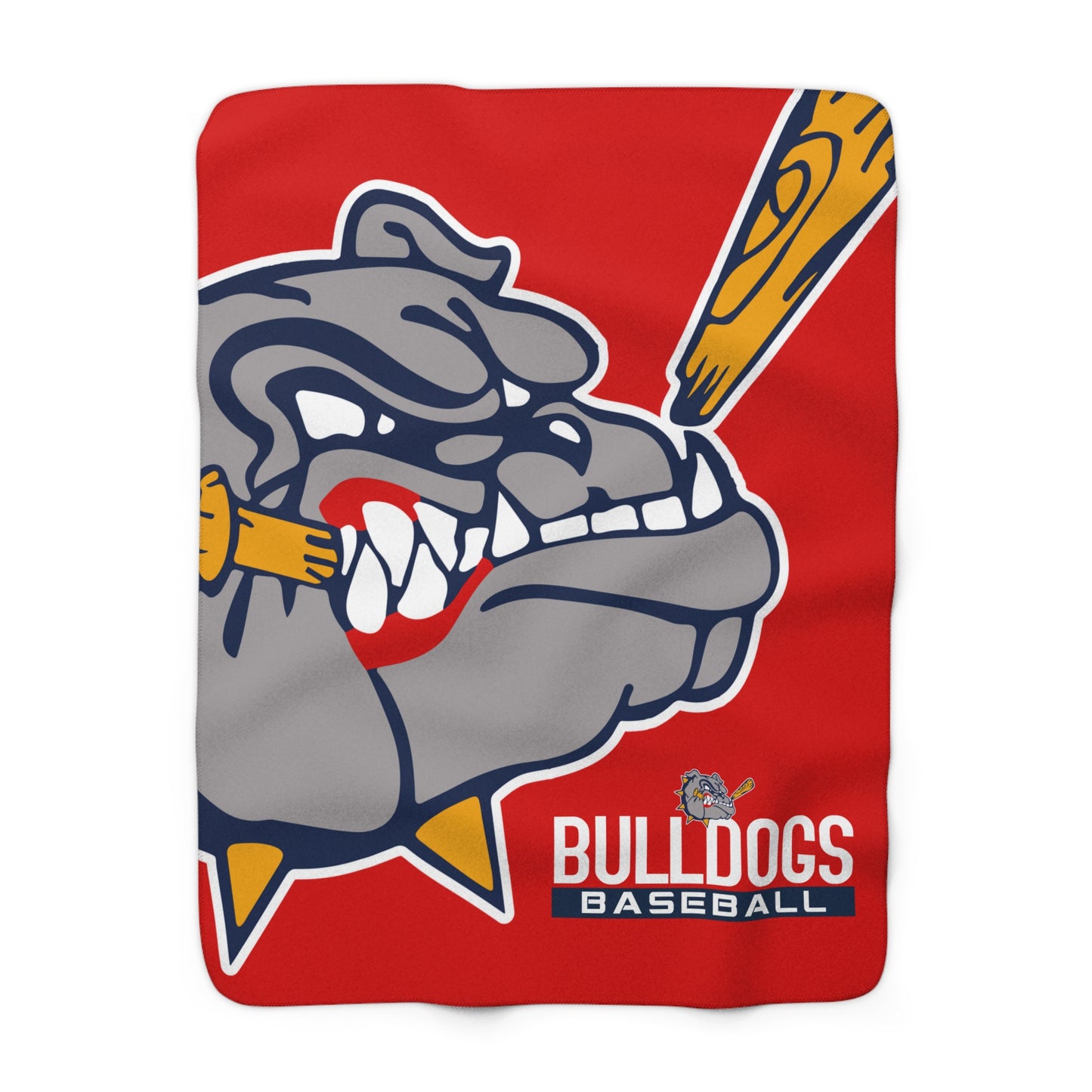 Sherpa Fleece Blanket Bloomingdale Bulldogs Baseball