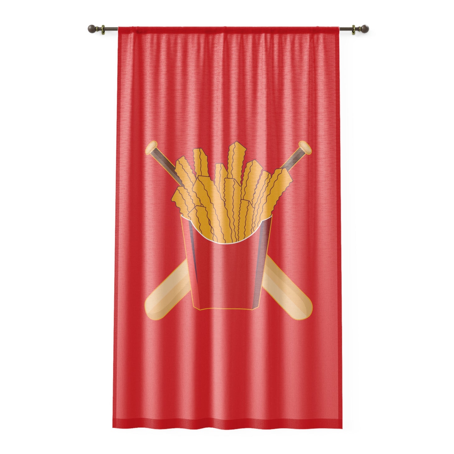 Window Curtain Team Rally Fries