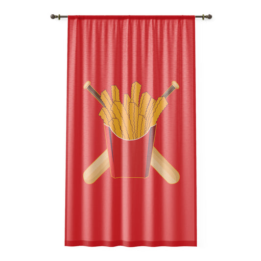 Window Curtain Team Rally Fries