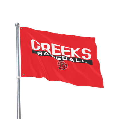 Double Sided Flag Creeks Baseball Club - CBC