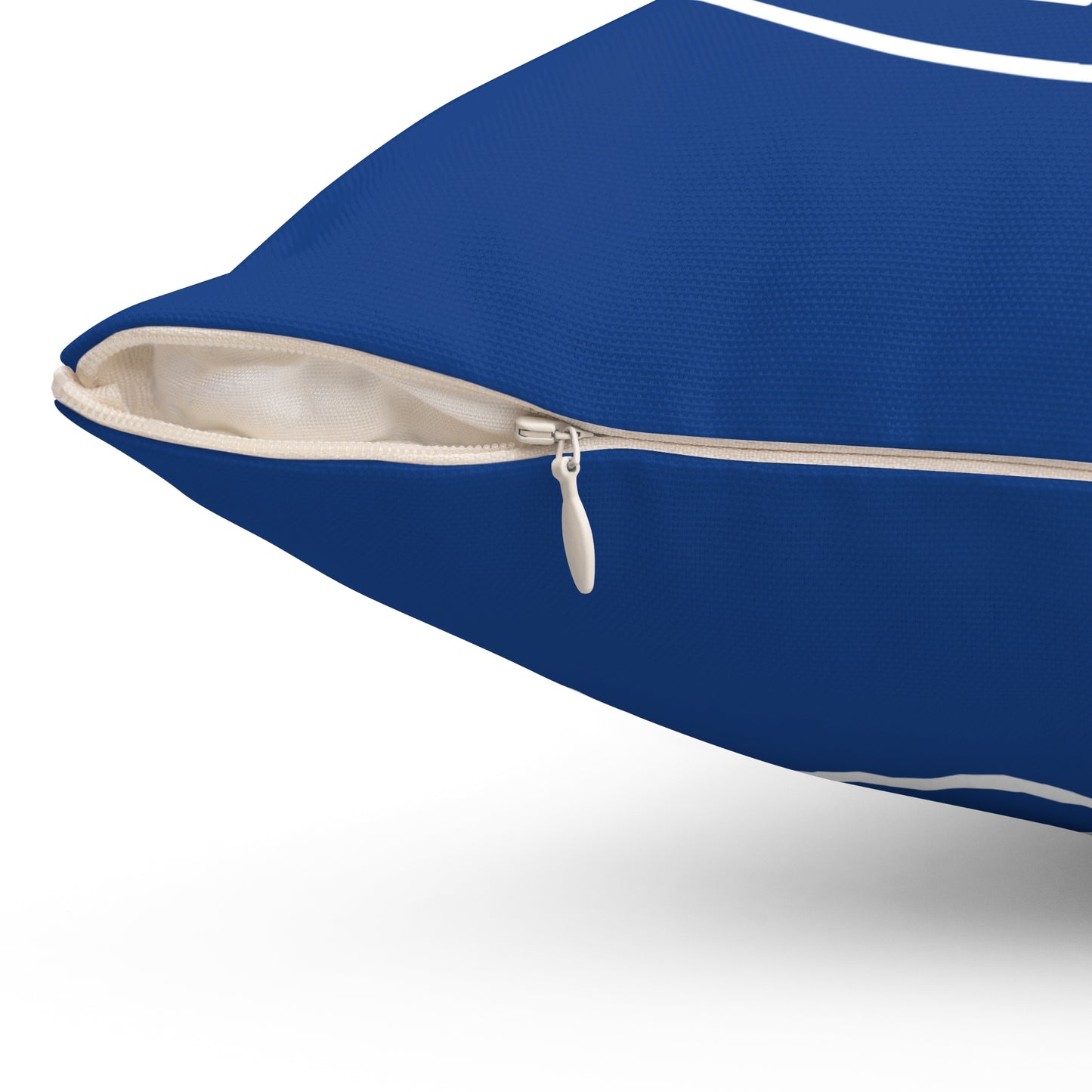 Spun Polyester Square Pillow Talkin' Baseball