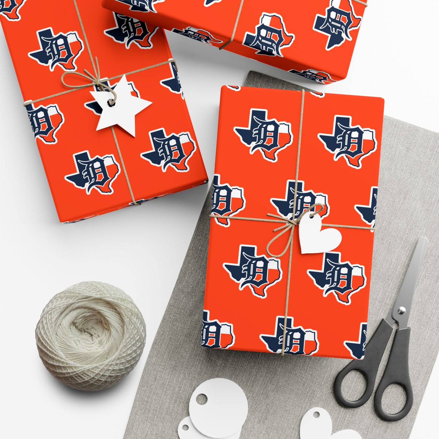Gift Wrap Papers Dallas Tigers Baseball