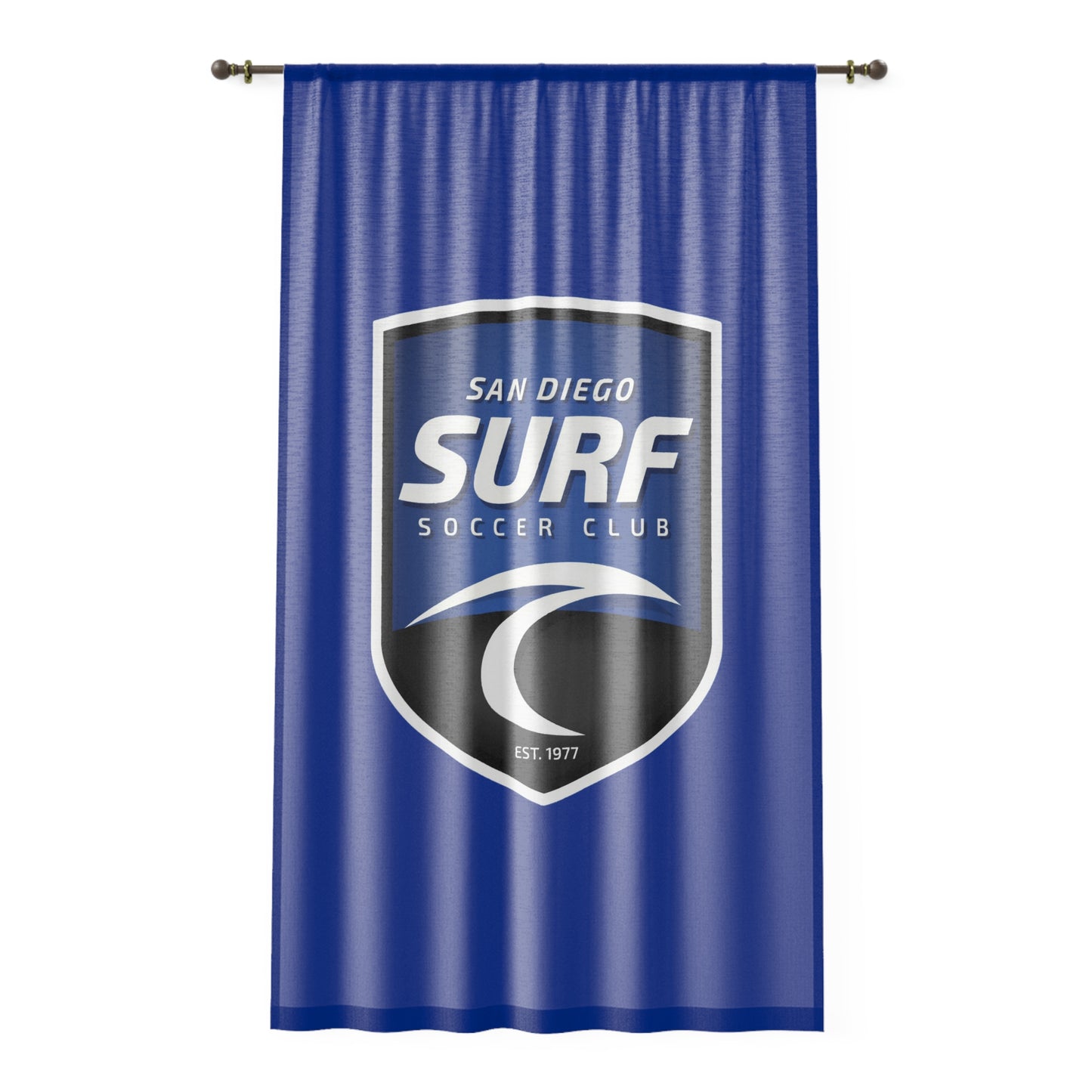 Window Curtain San Diego Surf Soccer