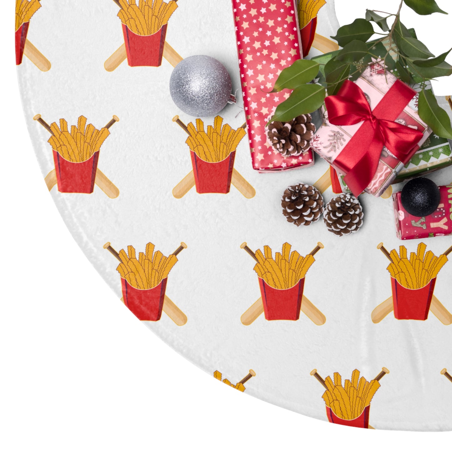 Christmas Tree Skirts Team Rally Fries