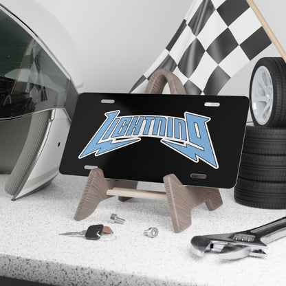 Vanity Plate Lightning Baseball