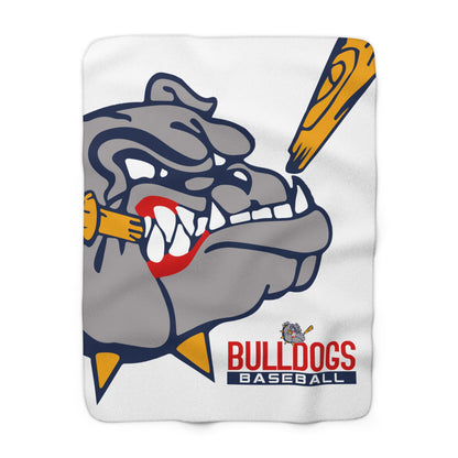 Sherpa Fleece Blanket Bloomingdale Bulldogs Baseball