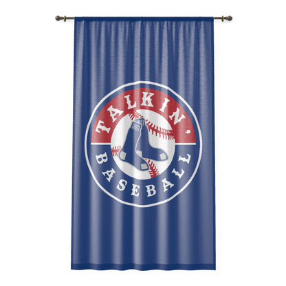 Window Curtain Talkin' Baseball
