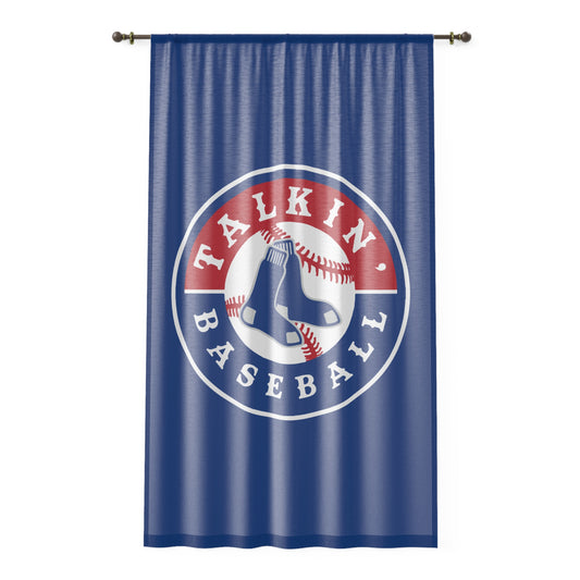 Window Curtain Talkin' Baseball