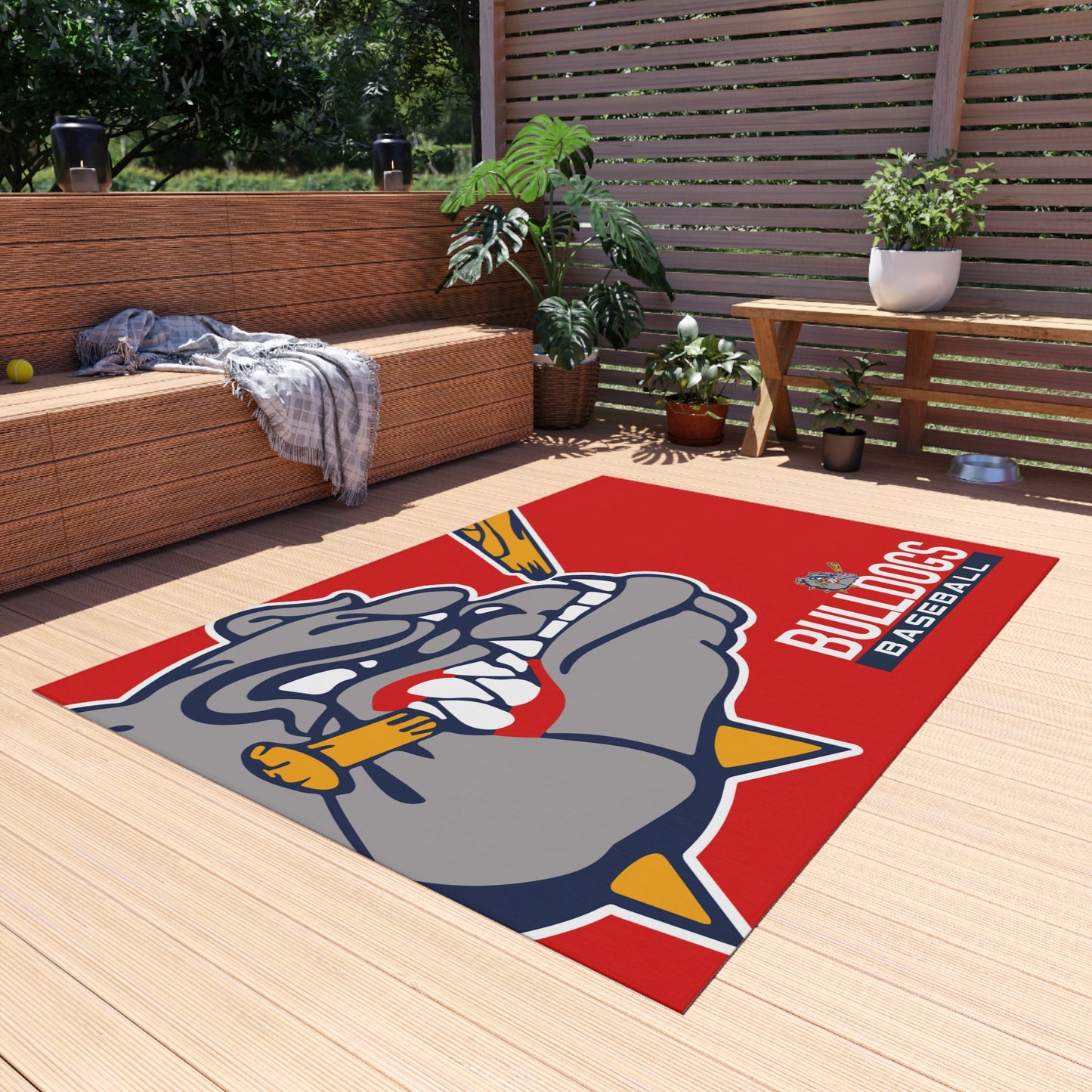 Outdoor Rug Bloomingdale Bulldogs Baseball