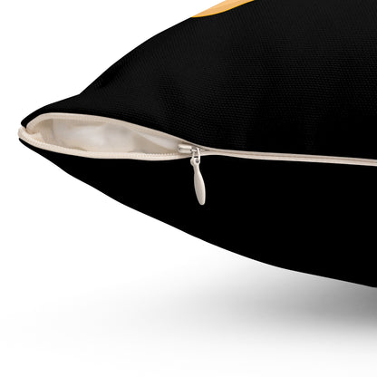 Spun Polyester Square Pillow Team Rally Fries