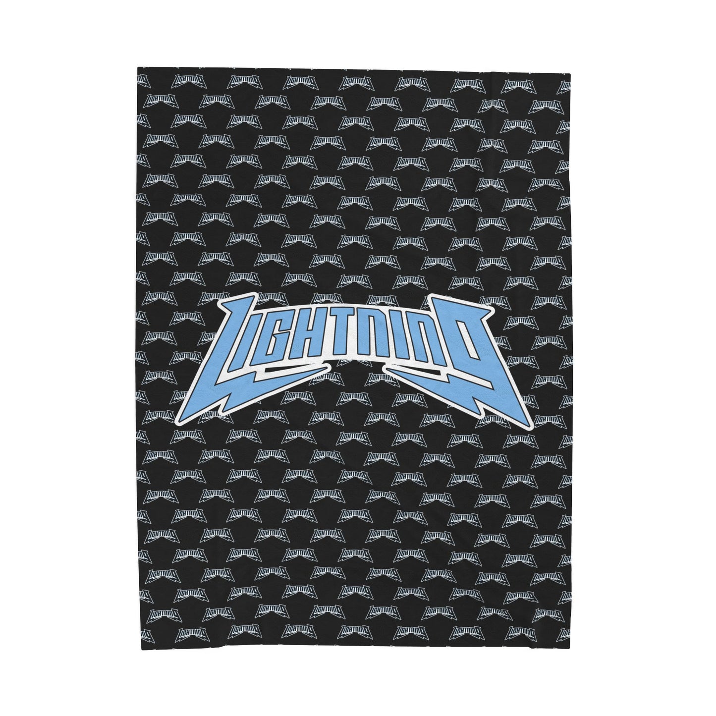 Velveteen Plush Blanket - Lightning Baseball