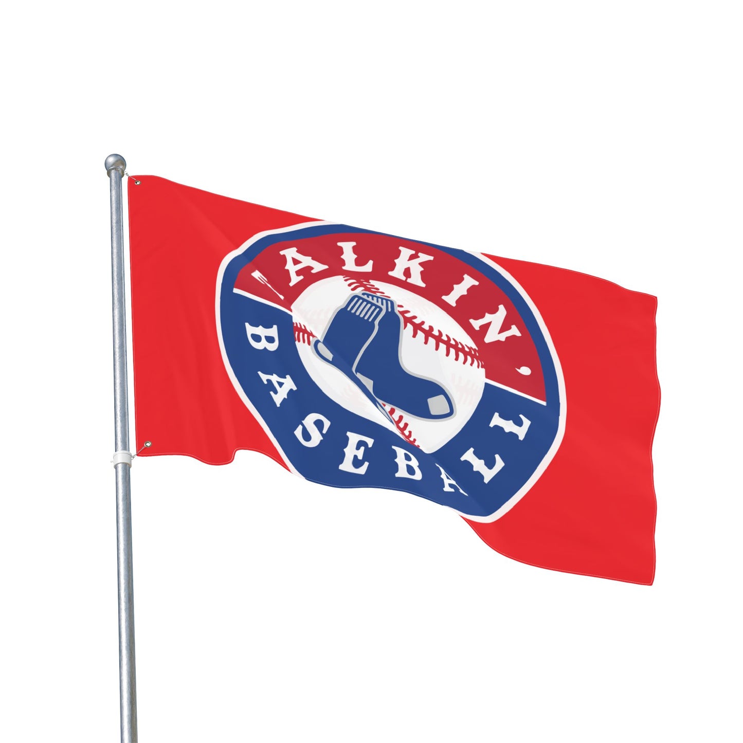 Double Sided Flag Talkin' Baseball