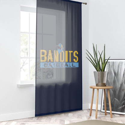 Window Curtain Bold City Bandits Baseball