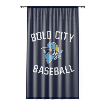 Window Curtain Bold City Bandits Baseball