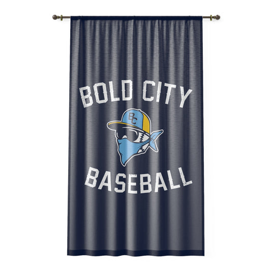 Window Curtain Bold City Bandits Baseball