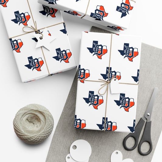 Gift Wrap Papers Dallas Tigers Baseball