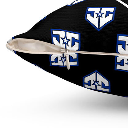 Spun Polyester Square Pillow JCB