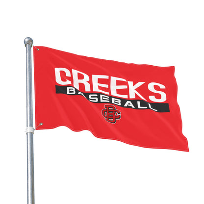Double Sided Flag Creeks Baseball Club - CBC