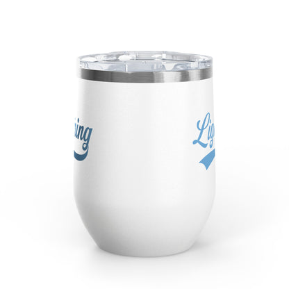 Lightning Baseball - Wine Tumbler, 12oz