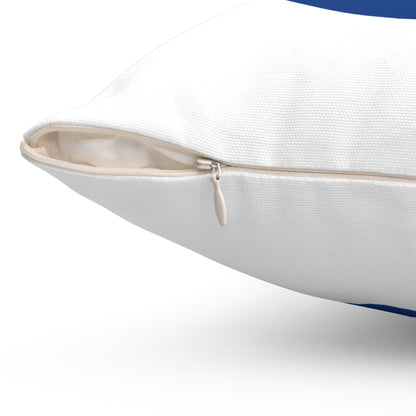 Spun Polyester Square Pillow Talkin' Baseball