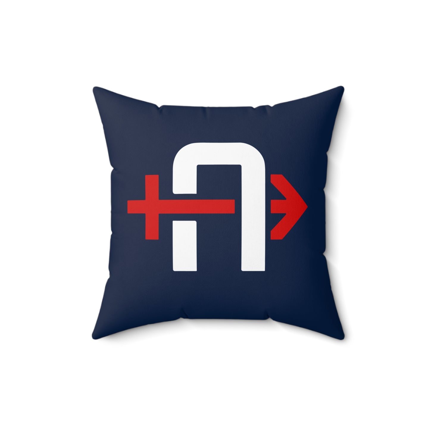Spun Polyester Square Pillow Arrows Baseball