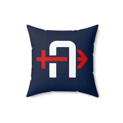Spun Polyester Square Pillow Arrows Baseball