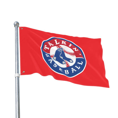 Double Sided Flag Talkin' Baseball