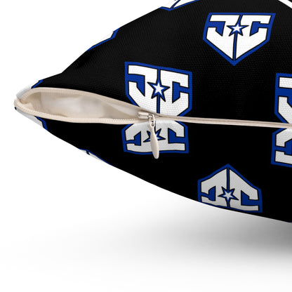 Spun Polyester Square Pillow JCB