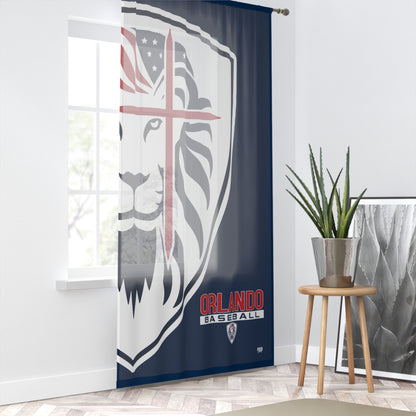 Window Curtain Orlando Lions Baseball